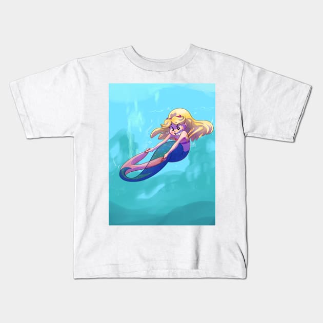 Star Mermaid Kids T-Shirt by MahiStuff